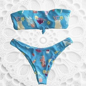 - - SHEIN FUN COCKTAIL BIKINI